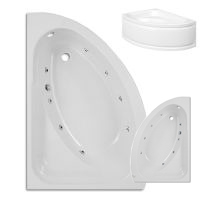 Trojan Orlando 1500 x 1020mm Right Hand Corner or Left Hand Corner 8 Jet Whirlpool / Jacuzzi Bath