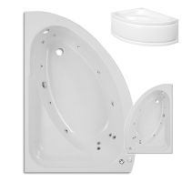 Trojan Orlando 1500 x 1020mm Right Hand Corner or Left Hand Corner 12 Jet Whirlpool / Jacuzzi Bath