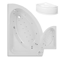 Trojan Orlando 1500 x 1020mm Right Hand Corner or Left Hand Corner 24 Jet Whirlpool / Jacuzzi Bath