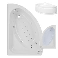 Trojan Orlando 1500 x 1020mm Right Hand Corner or Left Hand Corner 12 Luxury Jet Whirlpool / Jacuzzi Bath