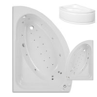 Trojan Orlando 1500 x 1020mm Right Hand Corner or Left Hand Corner 24 Luxury Jet Whirlpool / Jacuzzi Bath