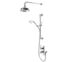 Tavistock Varsity Thermostatic Concealed Dual Function Diverter Shower Valve with Shower Head & Single Function Handset