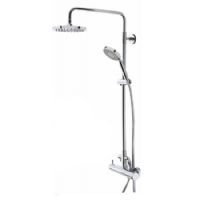 Tavistock Kinetic Thermostatic Bar Valve with Round Shower Head and Multi Function Shower Handset