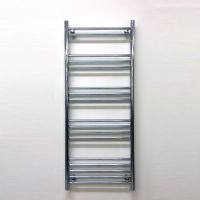 Basic Chrome Straight Towel Radiator 1200 x 500mm
