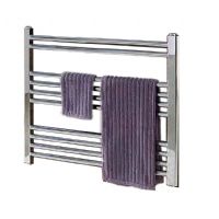 Wendover Chrome Straight Multi Rail Towel Radiator 600mm x 300mm