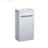 Tavistock Sequence Gloss White 450mm Freestanding Unit with 450mm Ceramic Basin