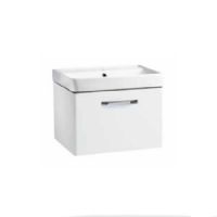 Tavistock Compass Gloss White 600mm Wall Mounted Unit with Ceramic Basin