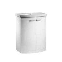 Tavistock Tempo Gloss White Finish 650mm Freestanding Unit with 650mm Ceramic Basin