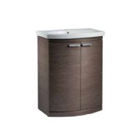 Tavistock Tempo Dark Java Finish 650mm Freestanding Unit with 650mm Ceramic Basin