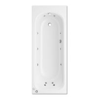 Trojan Derwent 1400 x 700mm 12 Jet Whirlpool / Jacuzzi Bath