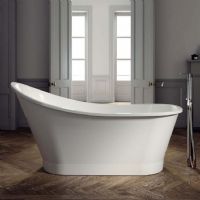 Canna 1600 x 730 single ended free standing bath by Ramsden and Mosley
