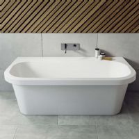 Jersey 1700 x 875 Back To Wall Bath Double Ended bath by Ramsden and Mosley