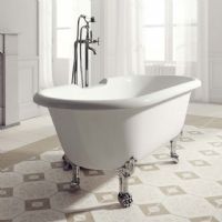 Rona 1750 x 800 Gloss Double Ended Roll Top bath by Ramsden and Mosley