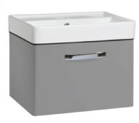 Tavistock Compass Gloss Light Grey 500 Wall Mounted Unit