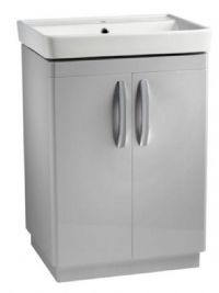 Tavistock Compass Gloss Light Grey 800mm Freestanding Unit